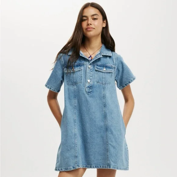 Cotton On | Dresses | Original Denim Mini Dress | Poshmark